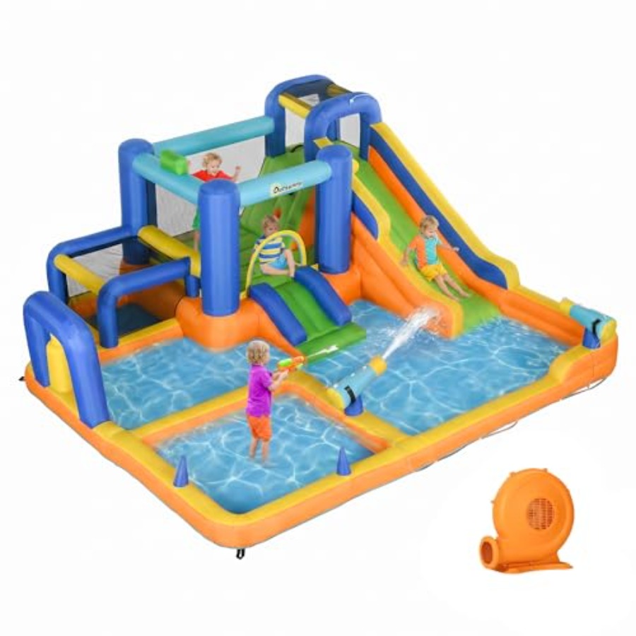Water Slide Inflatable - Tobogã inflável aquático 7 em 1