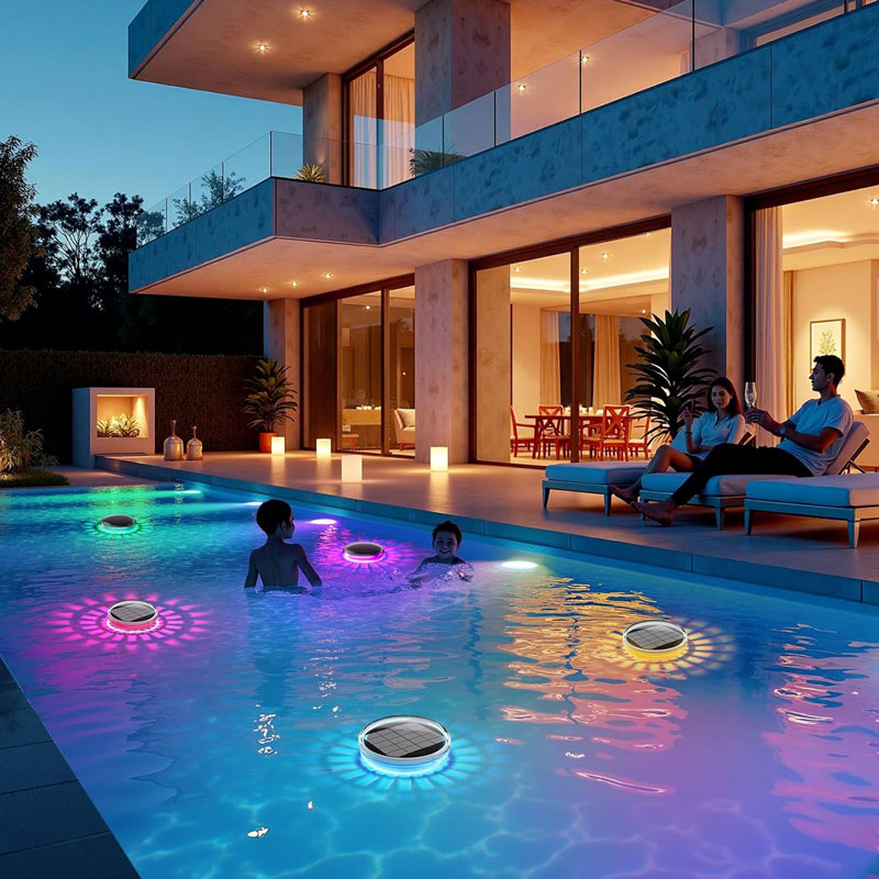 Pool Light Solar Rechargeable - Luzes de piscina, flutuantes recarregáveis solares,