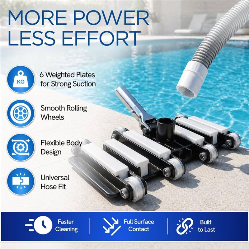 Pool Vacuum Manual - Cabeça de aspirador manual para piscinas