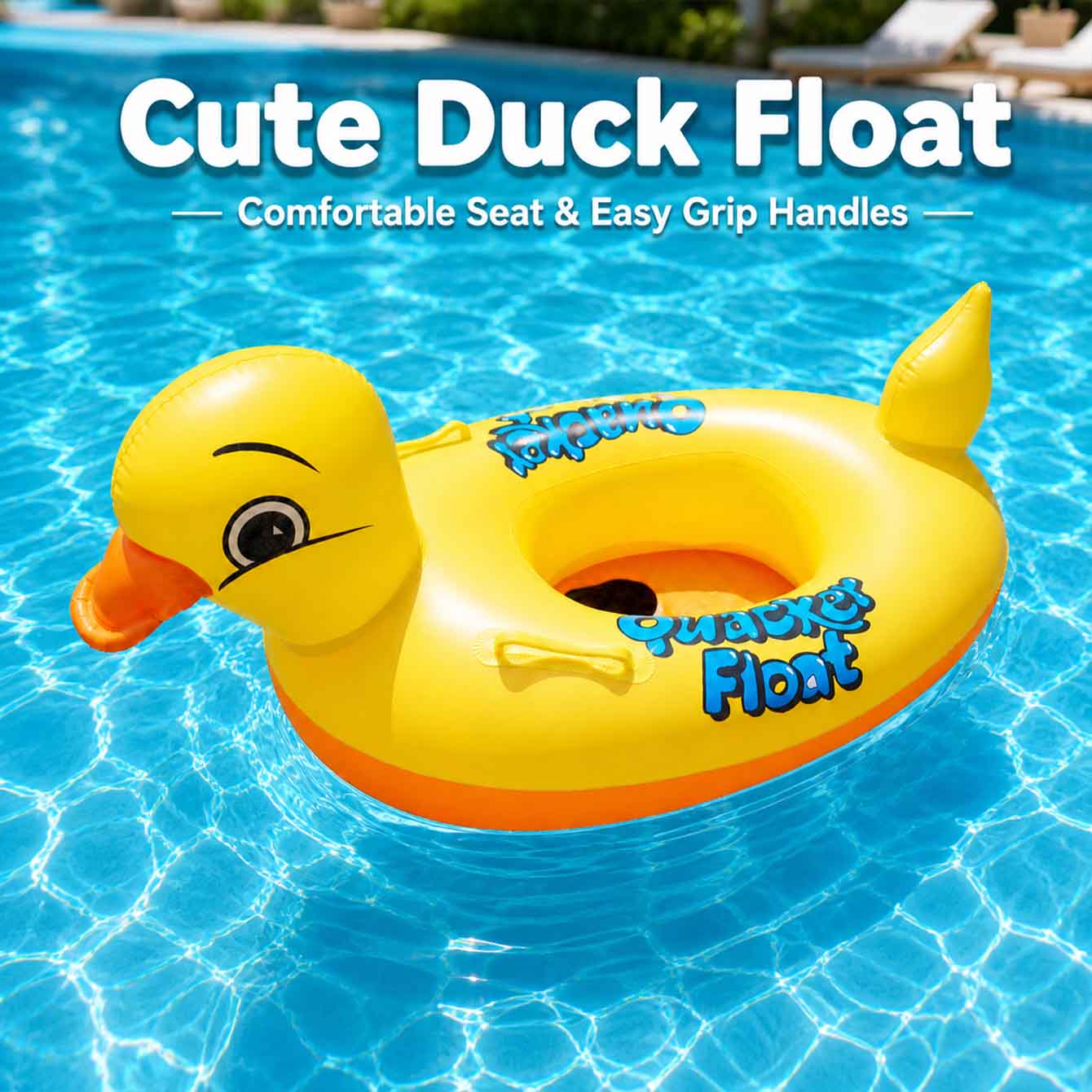 Boia Inflável de Pato com Alça - Pool Float Ring Inflatable avaliação e preço