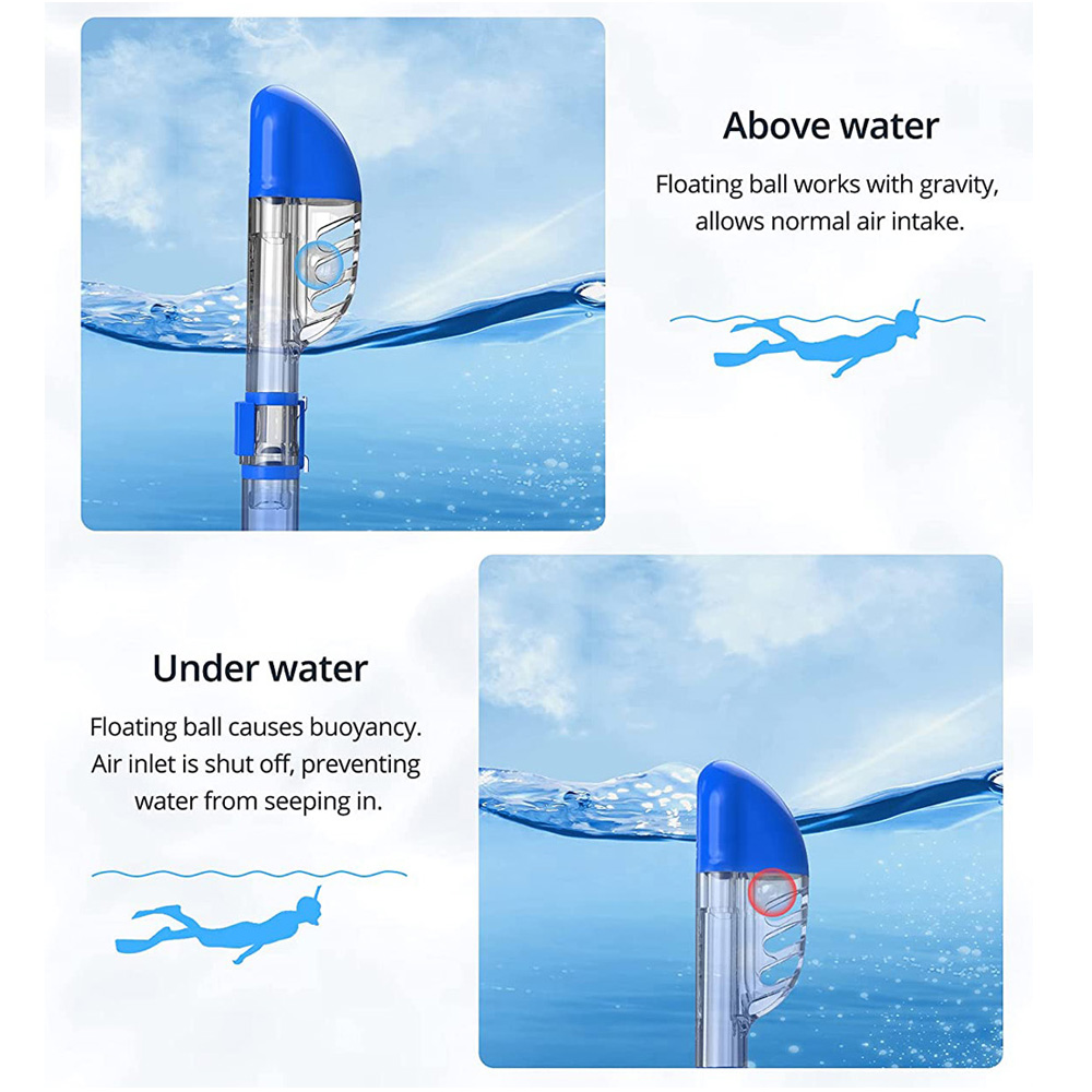 Máscaras de mergulho dobráveis - Snorkel Mask Full Face avaliação e preço