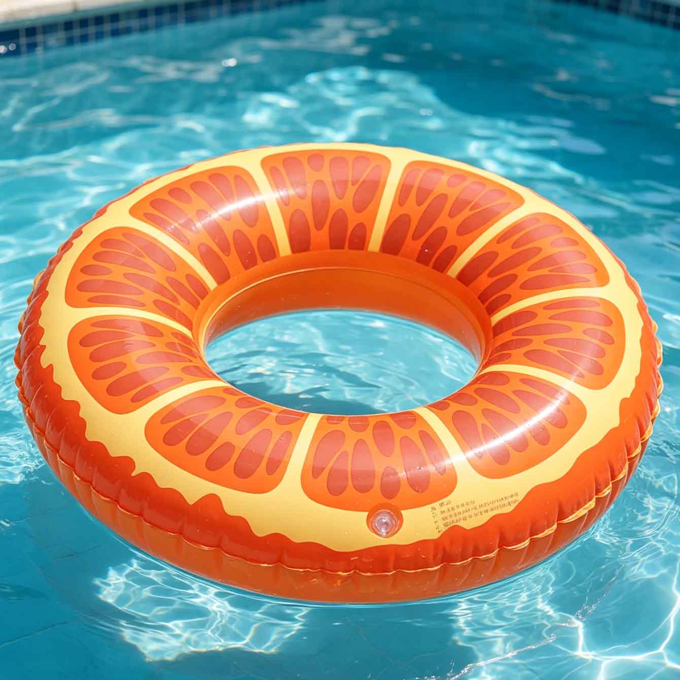 1PC Boia Inflável em Formato d - Pool Float Ring Inflatable avaliação e preço