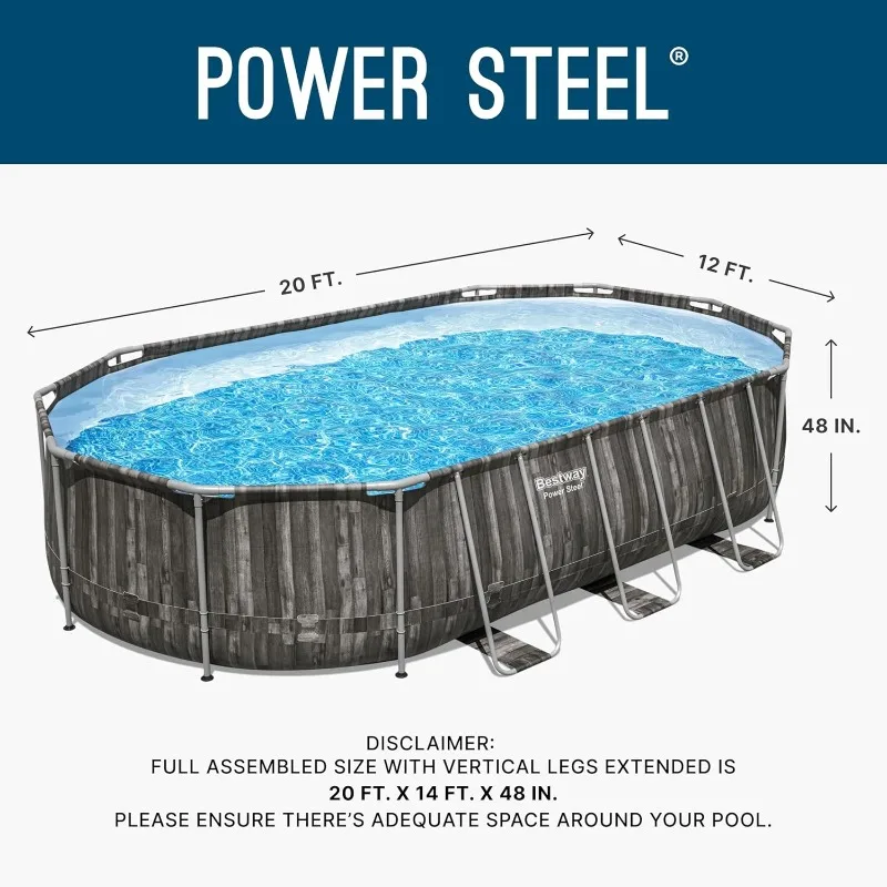 Piscina Bestway Power Steel 20 - Pool Ladder Above Ground avaliação e preço