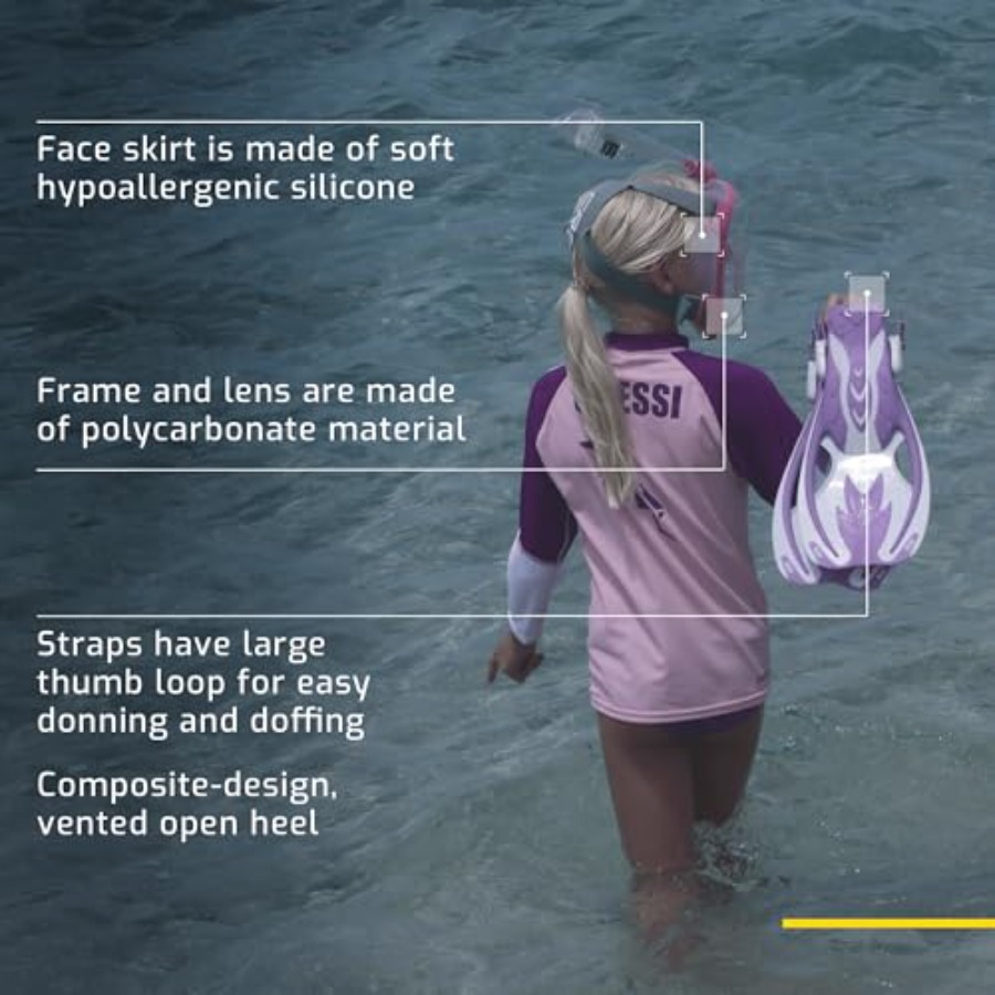 Kit de snorkeling para criança - Snorkel Mask Full Face avaliação e preço